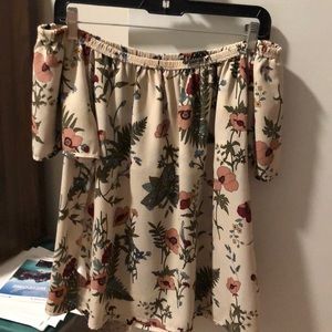 Off the shoulder floral top